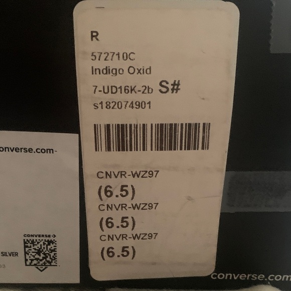 Converse Blue and White Women's Sneakers - Picture 3 of 15